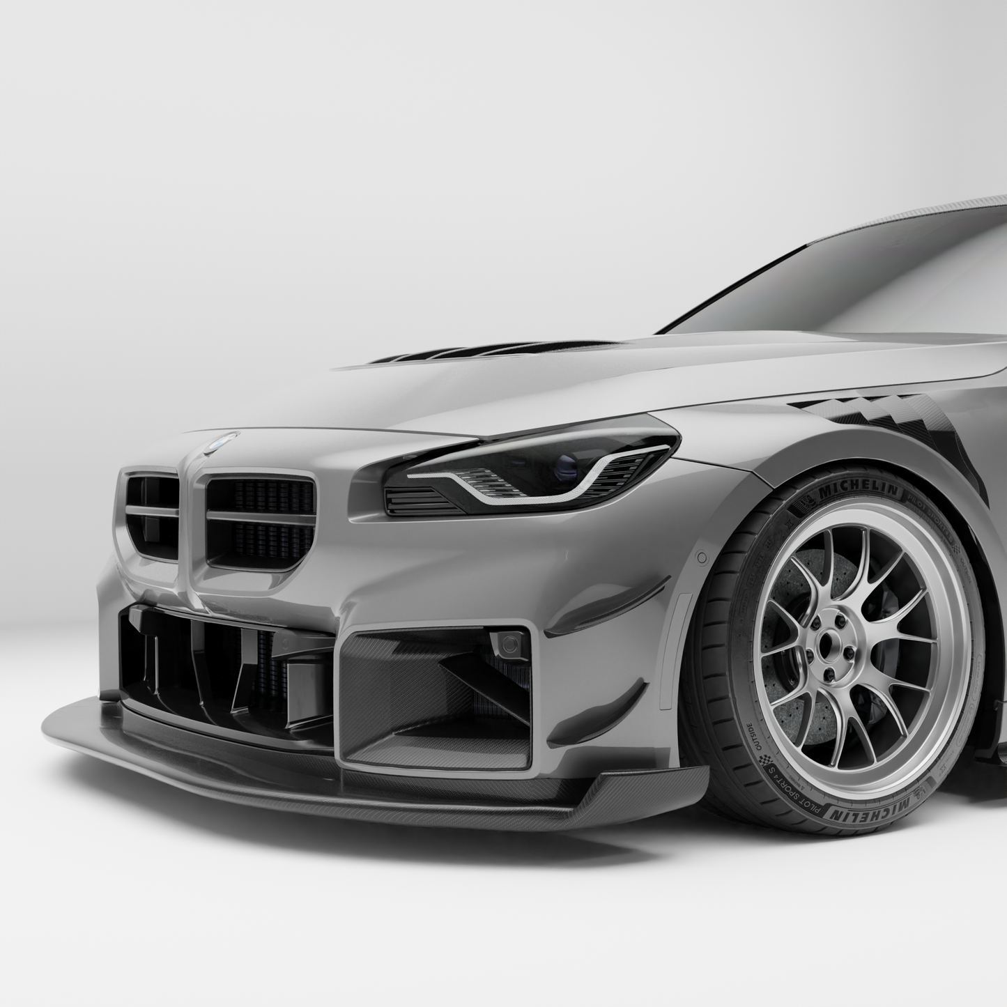 Revozport Carbon Fiber Hybrid Front Fenders - 2023+ BMW M2 (G87)