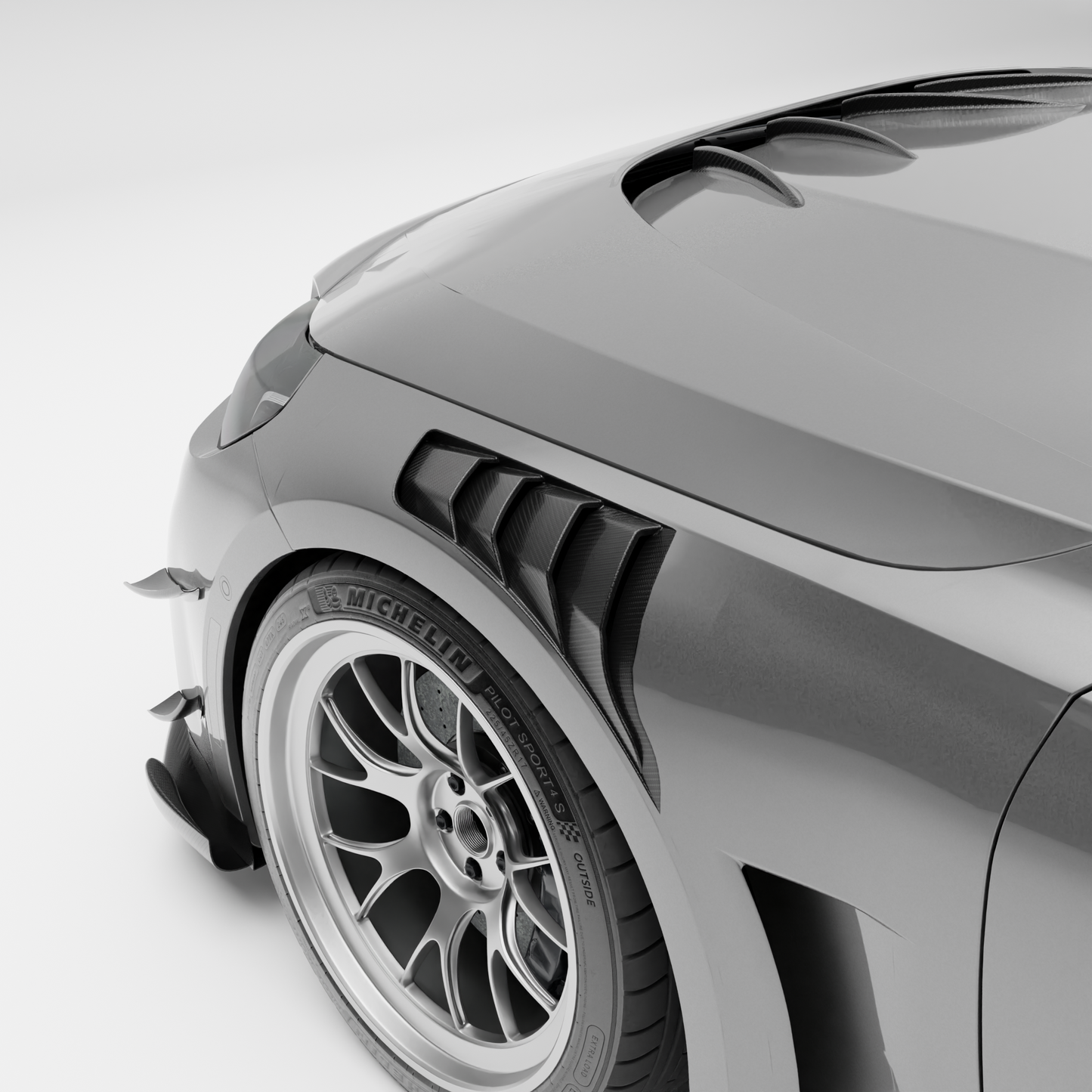 Revozport Carbon Fiber Hybrid Front Fenders - 2023+ BMW M2 (G87)