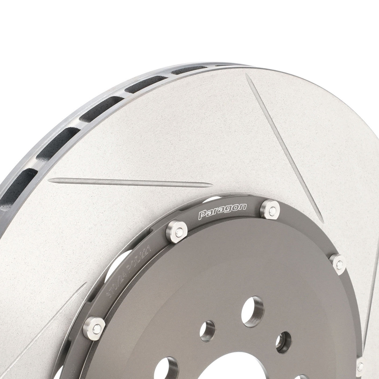 Paragon 2-piece Rotors Rear Pair 370mm x 24mm (14.57" x 0.94") - 2023+ BMW M2 (G87), 2021+ BMW M3 (G80), 2021+ BMW M4 (G82)