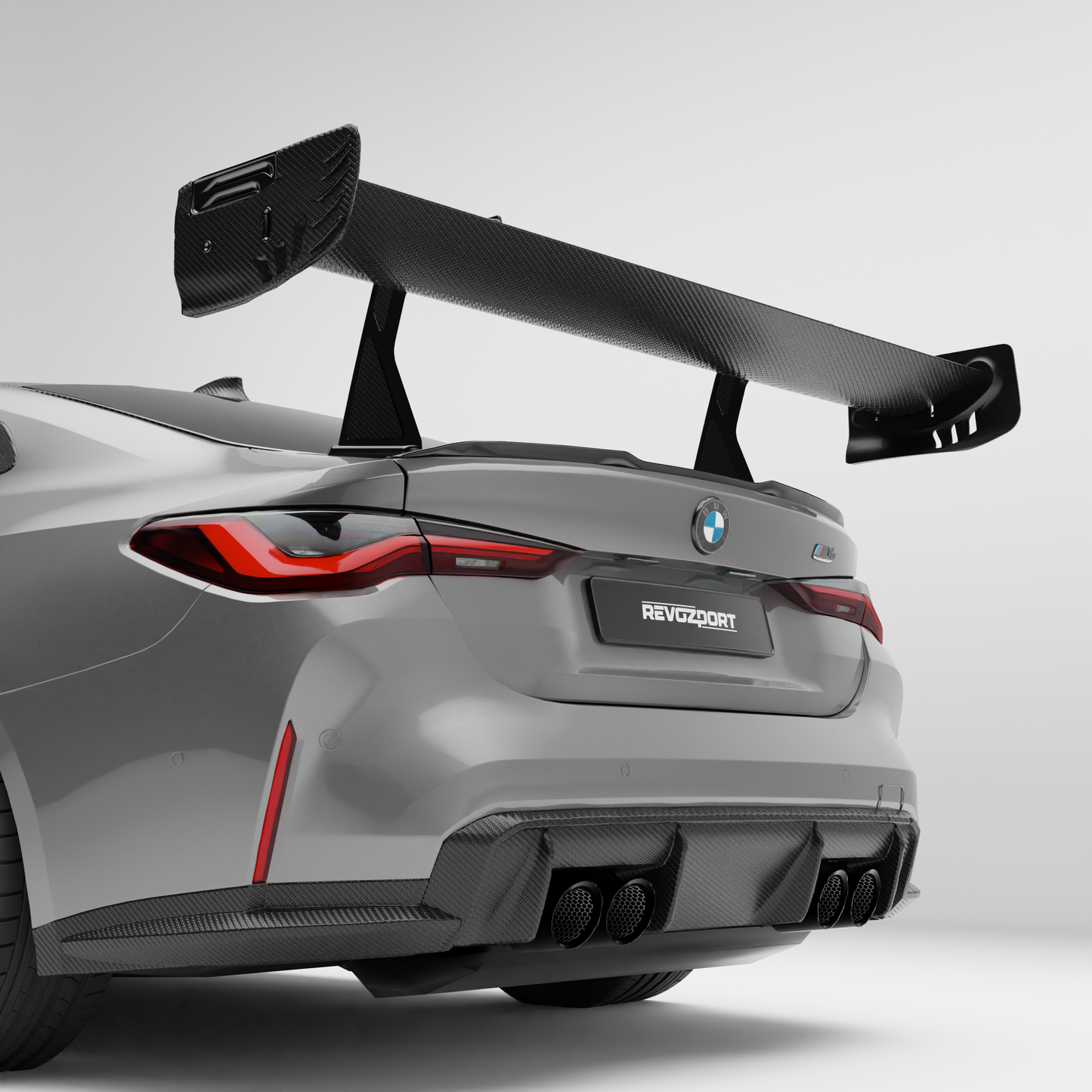 Revozport Carbon Fiber Rear Wing - 2021+ BMW M4 (G82)
