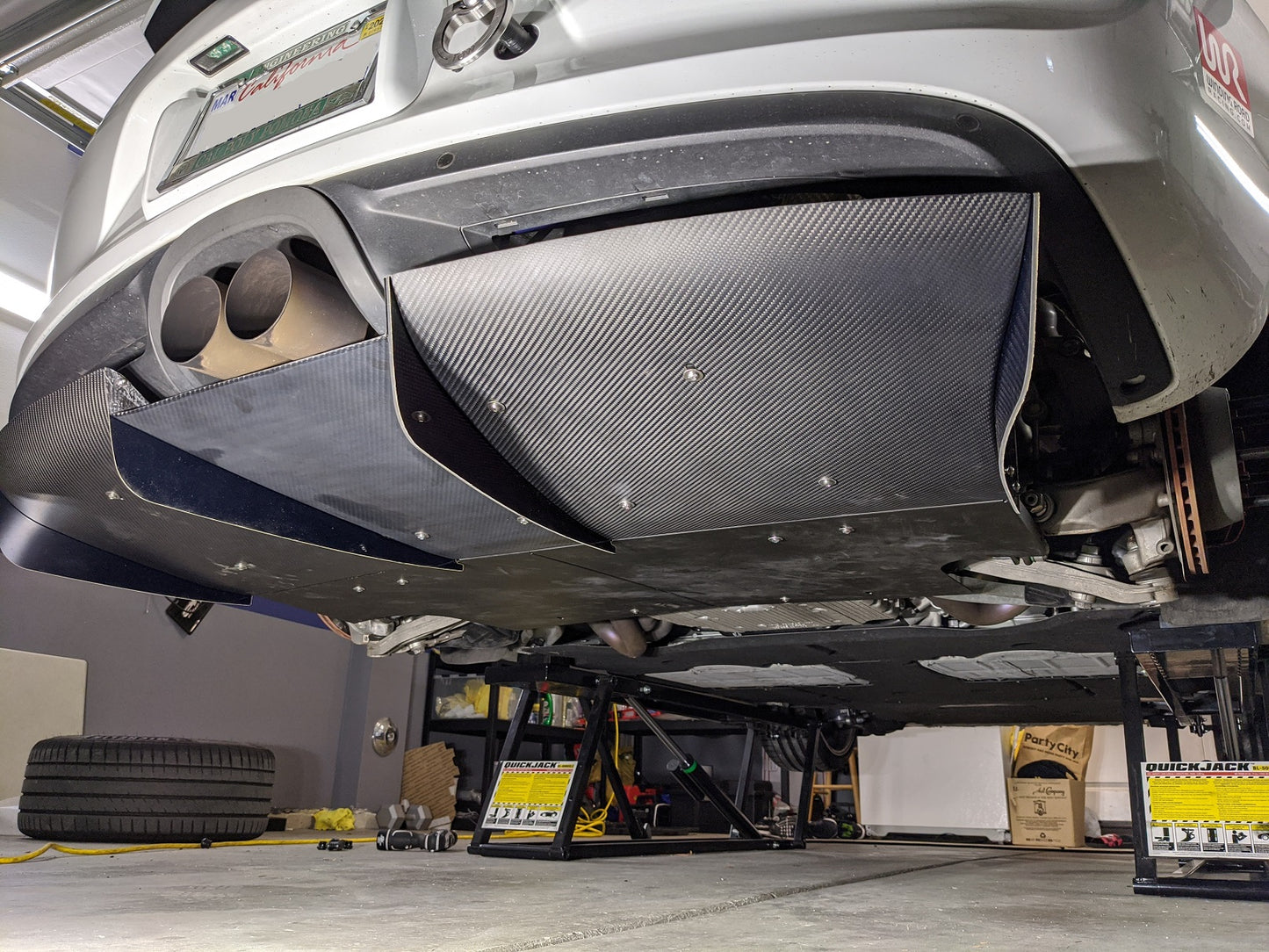 Verus Engineering Carbon Rear Diffuser - 2015-2016 Porsche Cayman GT4 (981)