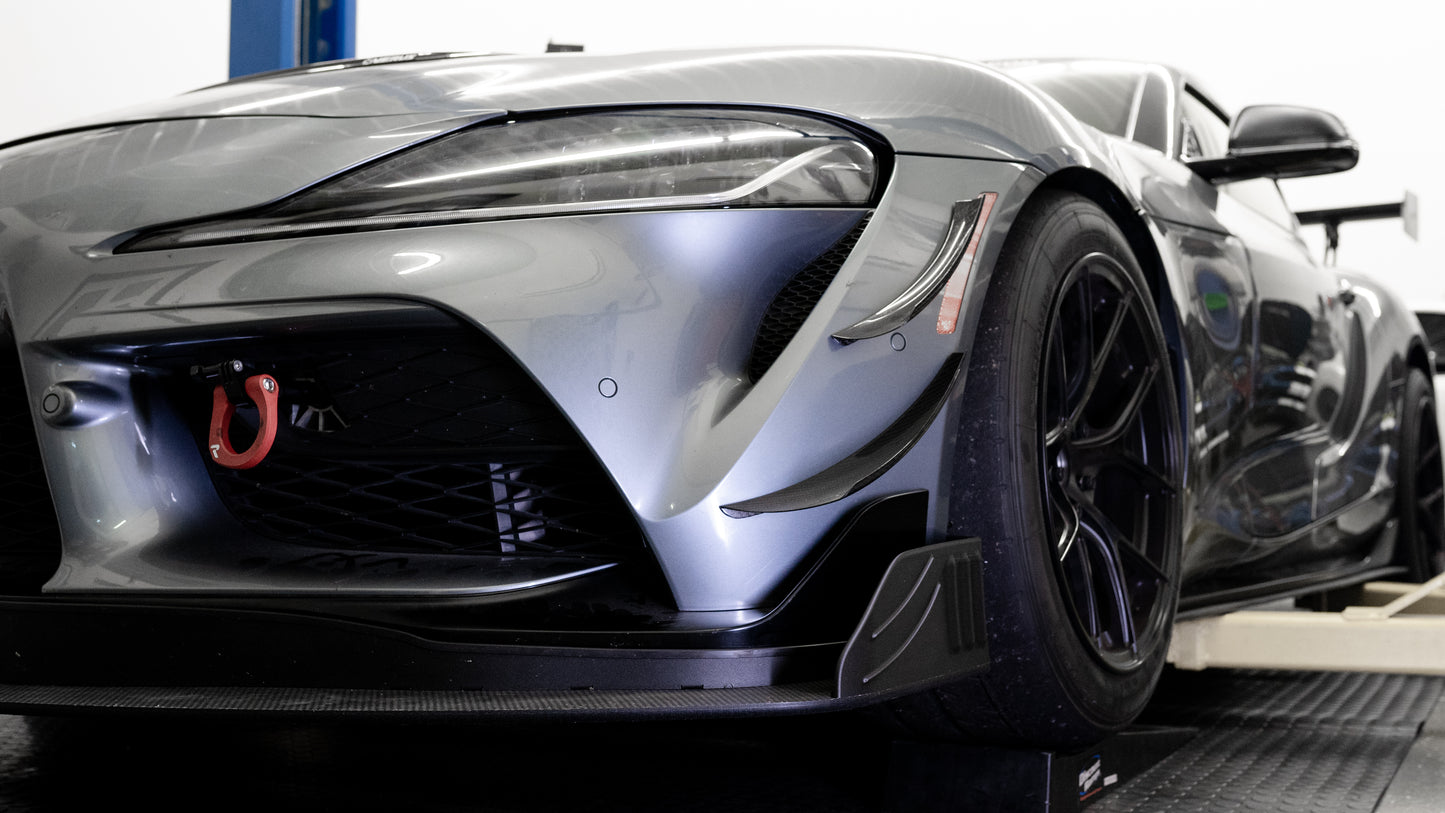 Verus Engineering Front Splitter Endplates, High Downforce Splitter - 2019+ Toyota Supra (MK5)