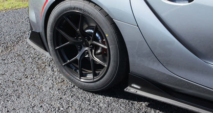 Verus Engineering Carbon Polyweave Side Splitter Kit - 2019+ Toyota Supra (MK5)