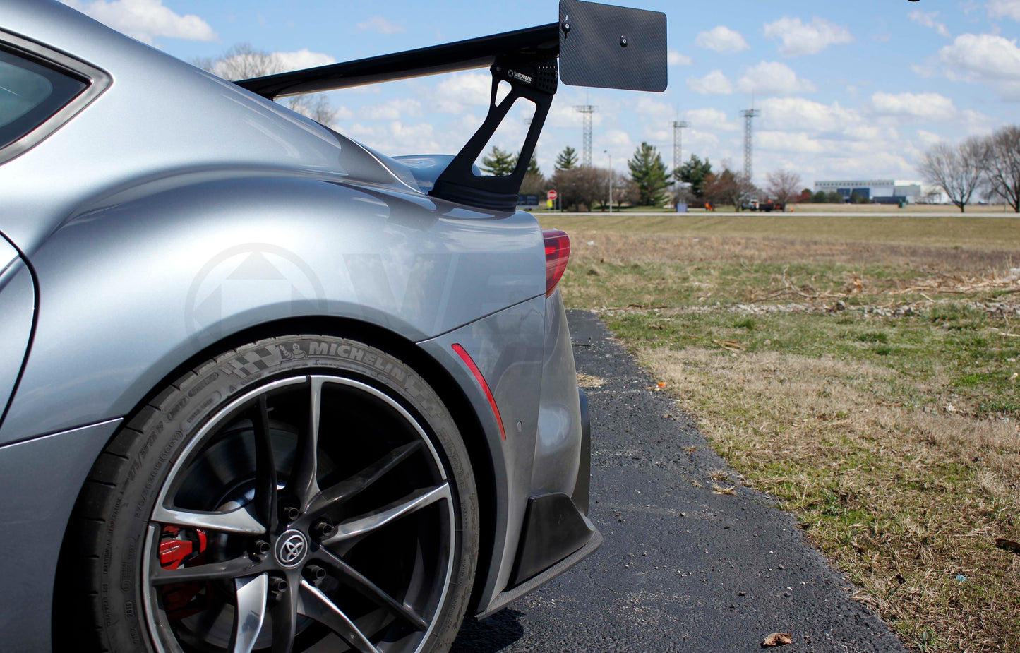Verus Engineering Carbon Polyweave Rear Spat Kit - 2019+ Toyota Supra (MK5)