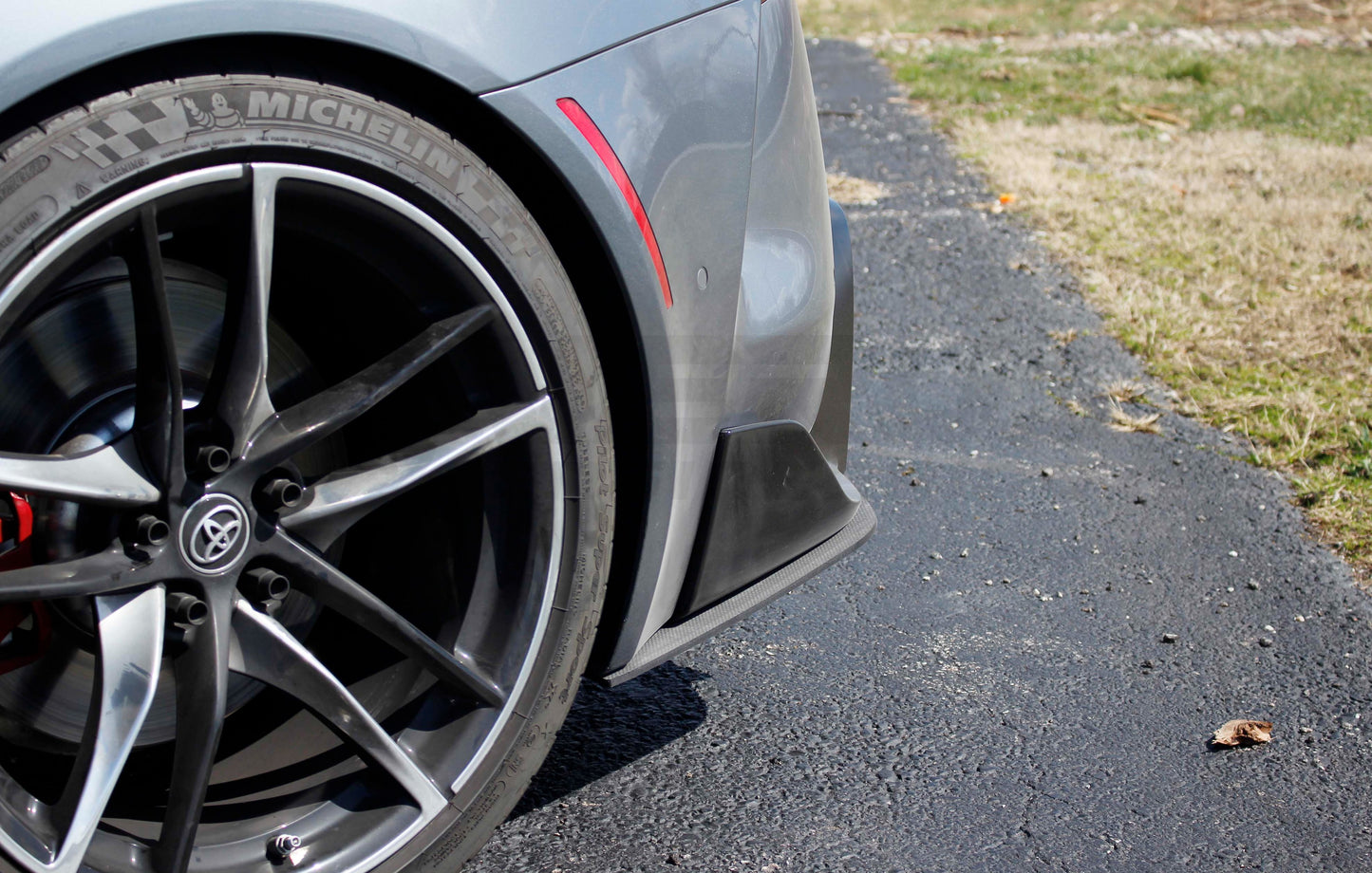Verus Engineering Carbon Polyweave Rear Spat Kit - 2019+ Toyota Supra (MK5)