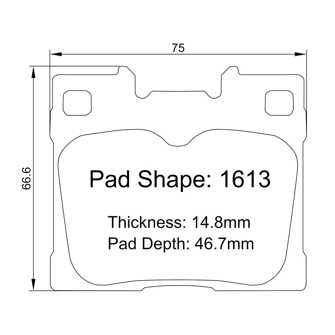 Paragon PBP1613 Rear Brake Pads - 2023+ Toyota GR Corolla (GZEA14)