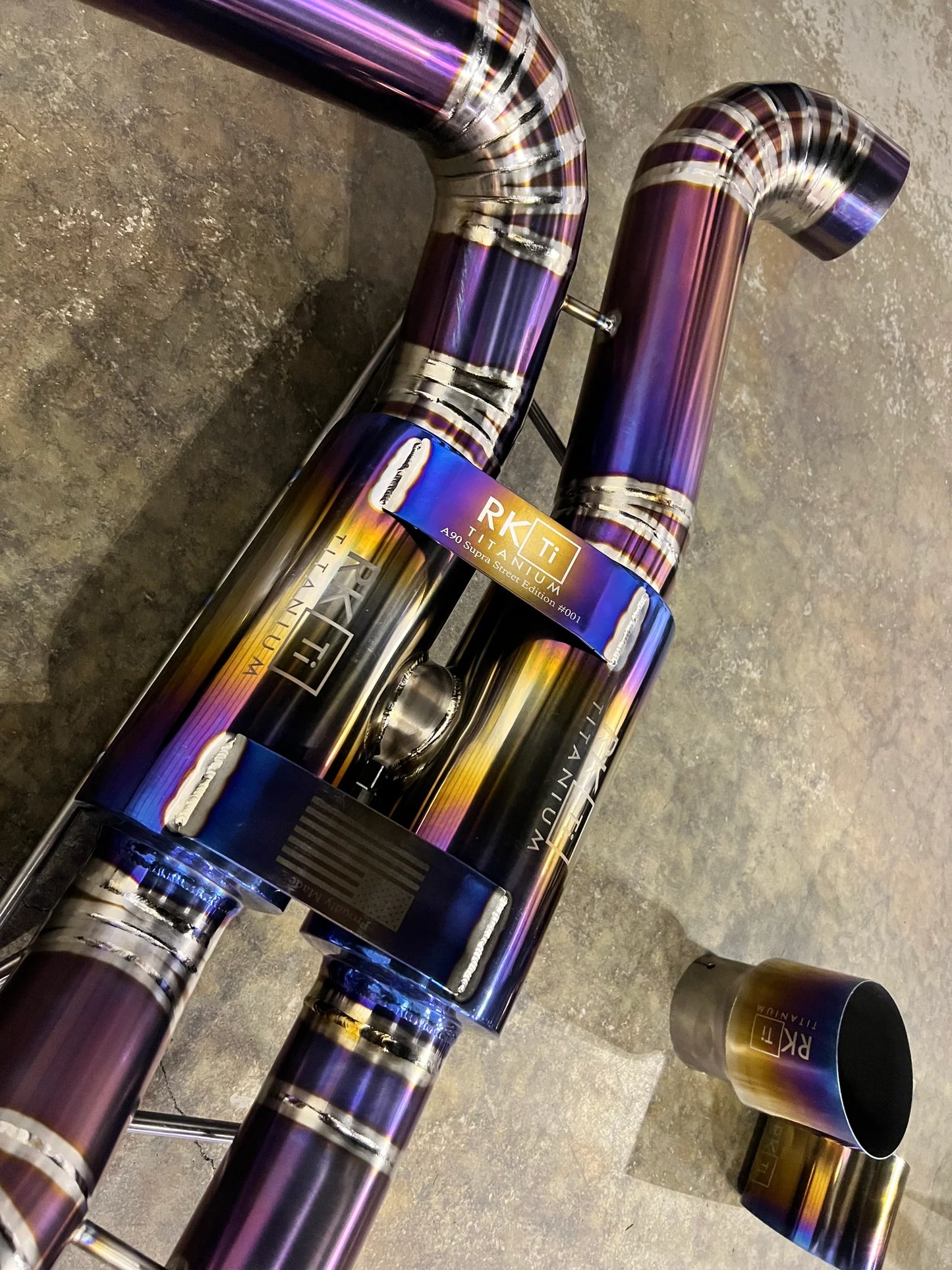 RK Titanium Street Edition Dual Exit Exhaust (Valved) - 2019+ Toyota Supra (MK5)